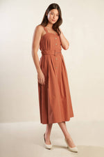 CALIFORNIA DREAMING WOVEN MIDI DRESS - By Baano