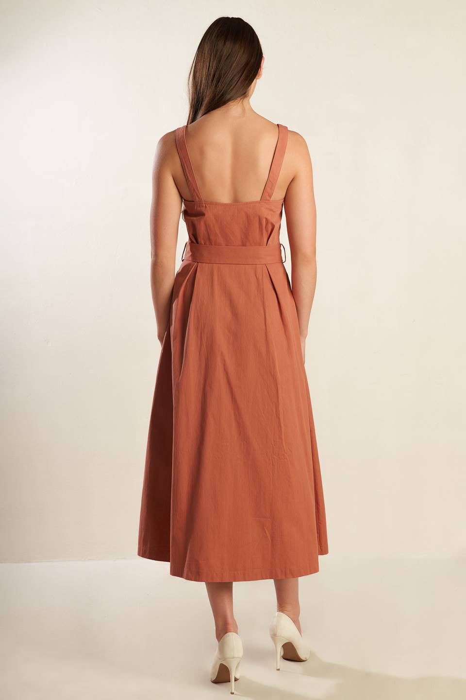 CALIFORNIA DREAMING WOVEN MIDI DRESS - By Baano