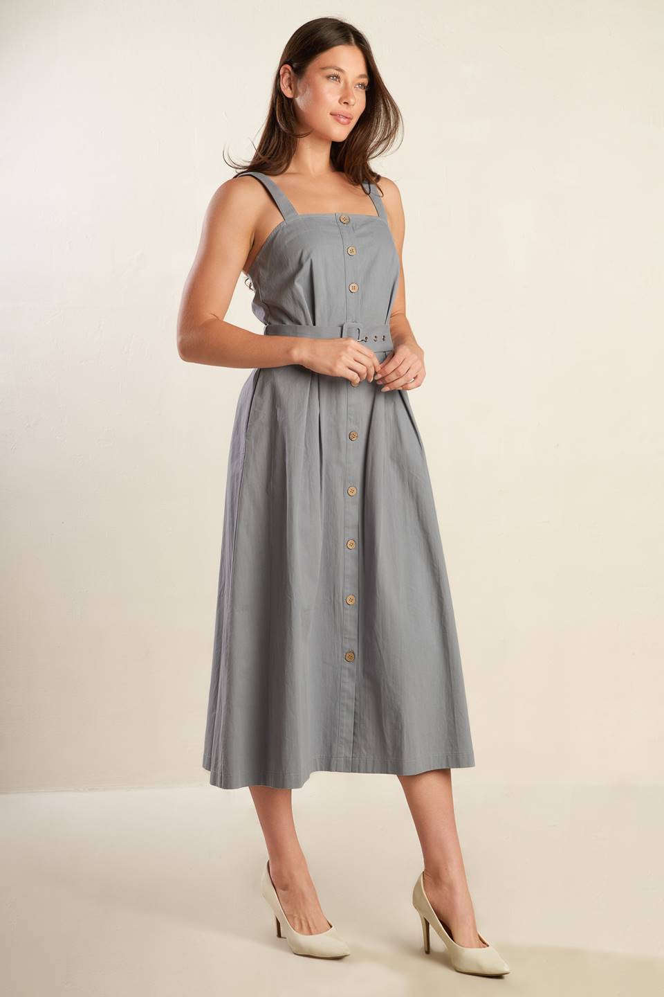 CALIFORNIA DREAMING WOVEN MIDI DRESS - By Baano
