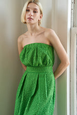 IN DOLLY WE TRUST WOVEN MIDI DRESS - By Baano