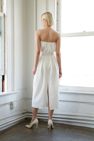 IN DOLLY WE TRUST WOVEN MIDI DRESS - By Baano