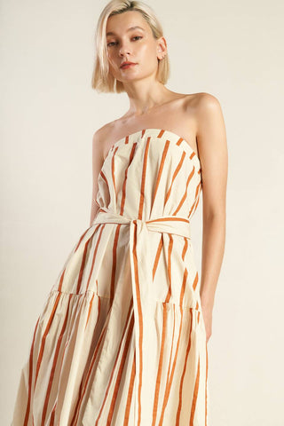 SWEET REMINISCENCE WOVEN MAXI DRESS - By Baano