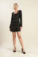 HEART UNBOUND TWEED MINI DRESS - By Baano