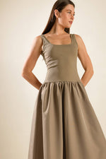 LIGHT UP THE SKY WOVEN MIDI DRESS - By Baano