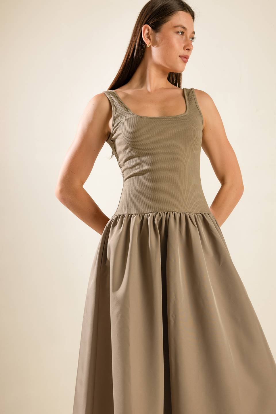 LIGHT UP THE SKY WOVEN MIDI DRESS - By Baano