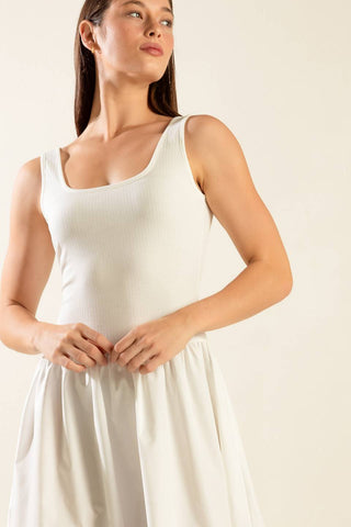 LIGHT UP THE SKY WOVEN MIDI DRESS - By Baano