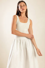 LIGHT UP THE SKY WOVEN MIDI DRESS - By Baano