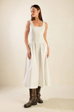 LIGHT UP THE SKY WOVEN MIDI DRESS - By Baano