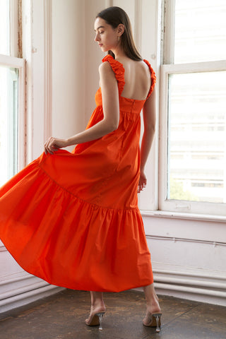 SUNBEAM SPLENDOR WOVEN MIDI DRESS - By Baano