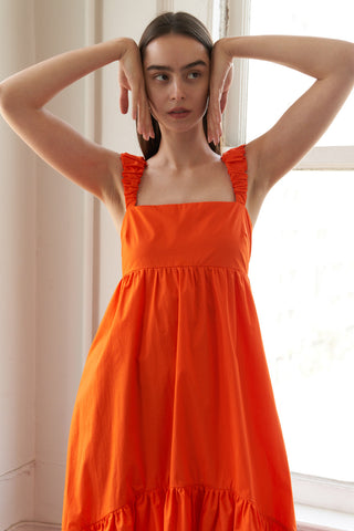 SUNBEAM SPLENDOR WOVEN MIDI DRESS - By Baano