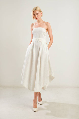 LIFE'S COMPASS WOVEN MIDI DRESS - By Baano
