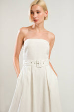 LIFE'S COMPASS WOVEN MIDI DRESS - By Baano