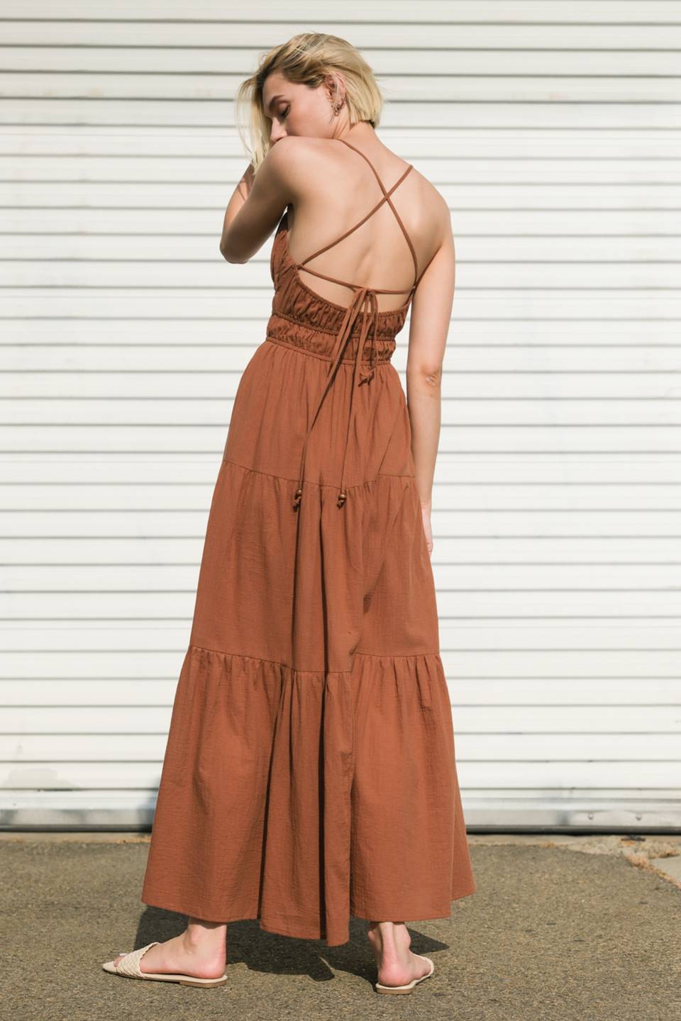 EFFORTLESS ELEGANCE WOVEN MAXI DRESS - By Baano