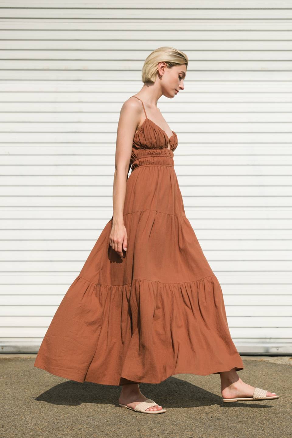 EFFORTLESS ELEGANCE WOVEN MAXI DRESS - By Baano