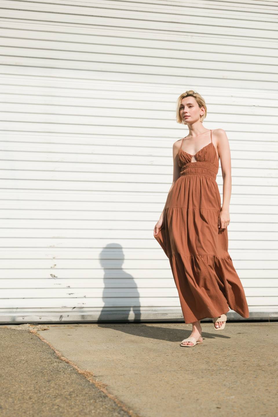 EFFORTLESS ELEGANCE WOVEN MAXI DRESS - By Baano