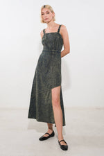 EXOTIC BREEZE DENIM MIDI DRESS - By Baano