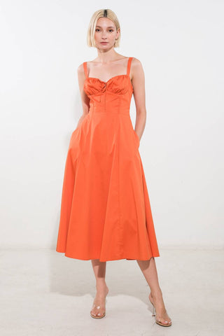 OCEANIC OPULENCE WOVEN MIDI DRESS - By Baano