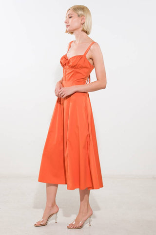 OCEANIC OPULENCE WOVEN MIDI DRESS - By Baano