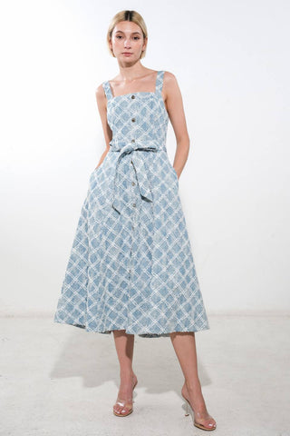 MADE TO BELIVE DENIM MIDI DRESS - By Baano