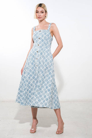 MADE TO BELIVE DENIM MIDI DRESS - By Baano