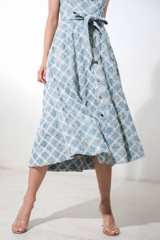 MADE TO BELIVE DENIM MIDI DRESS - By Baano
