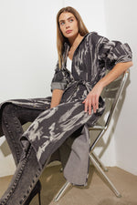 HERE & NOW WOVEN DENIM MIDI SHIRT DRESS - By Baano