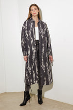 HERE & NOW WOVEN DENIM MIDI SHIRT DRESS - By Baano