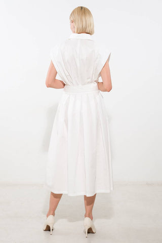 DEEPER CONNECTION WOVEN MIDI DRESS - By Baano