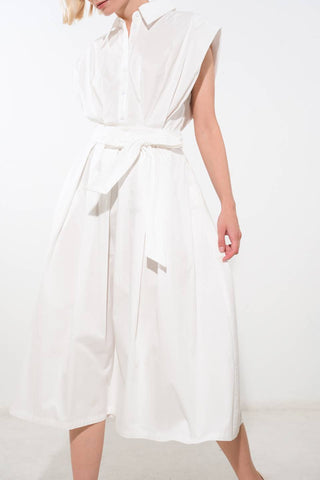 DEEPER CONNECTION WOVEN MIDI DRESS - By Baano