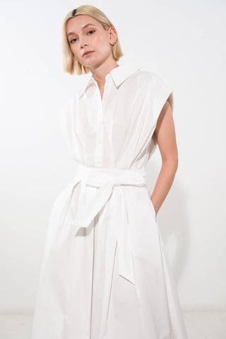 DEEPER CONNECTION WOVEN MIDI DRESS - By Baano