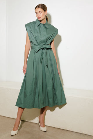 DEEPER CONNECTION WOVEN MIDI DRESS - By Baano