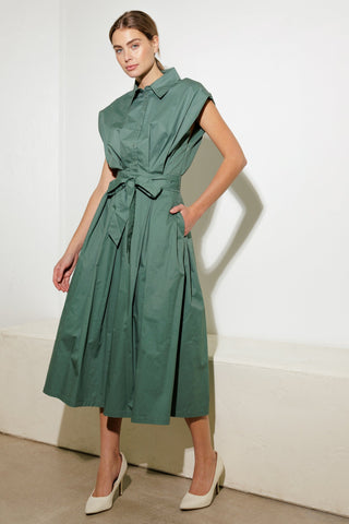 DEEPER CONNECTION WOVEN MIDI DRESS - By Baano