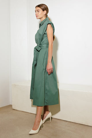 DEEPER CONNECTION WOVEN MIDI DRESS - By Baano