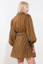 GIVE IT A GO WOVEN MINI DRESS - By Baano