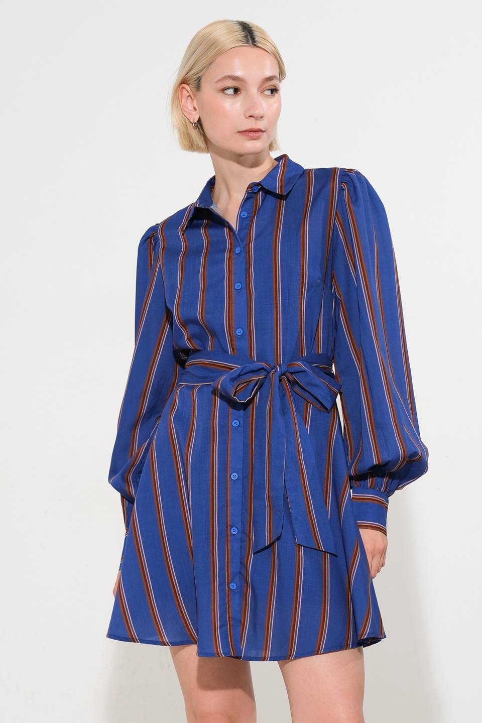 GIVE IT A GO WOVEN MINI DRESS - By Baano