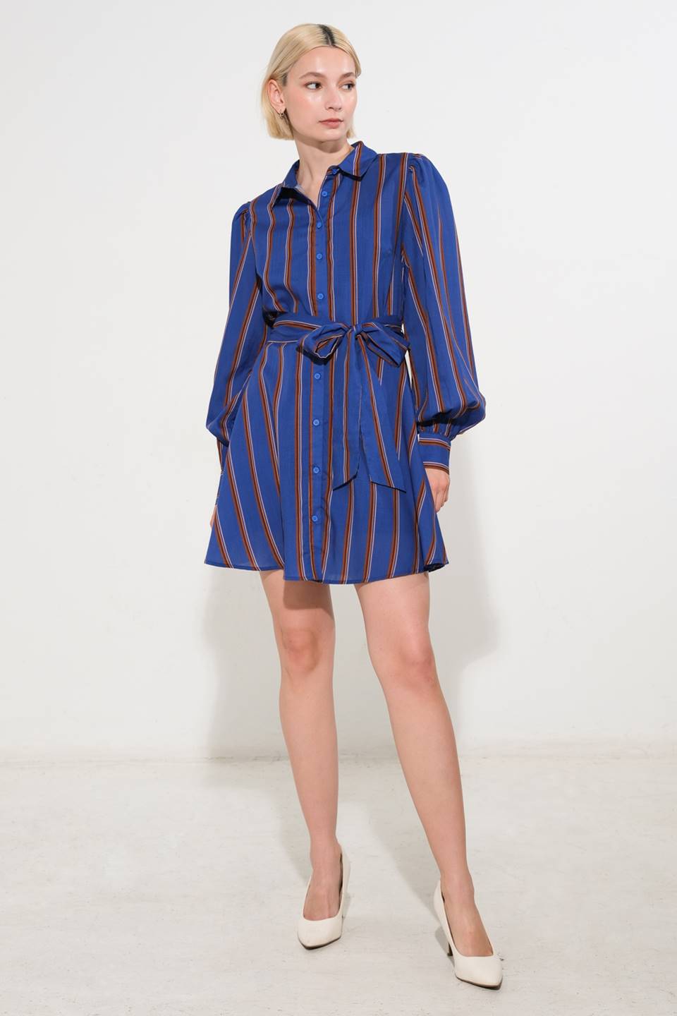 GIVE IT A GO WOVEN MINI DRESS - By Baano