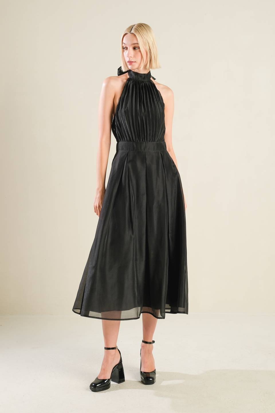 INVITATION TO LOVE WOVEN MIDI DRESS - By Baano