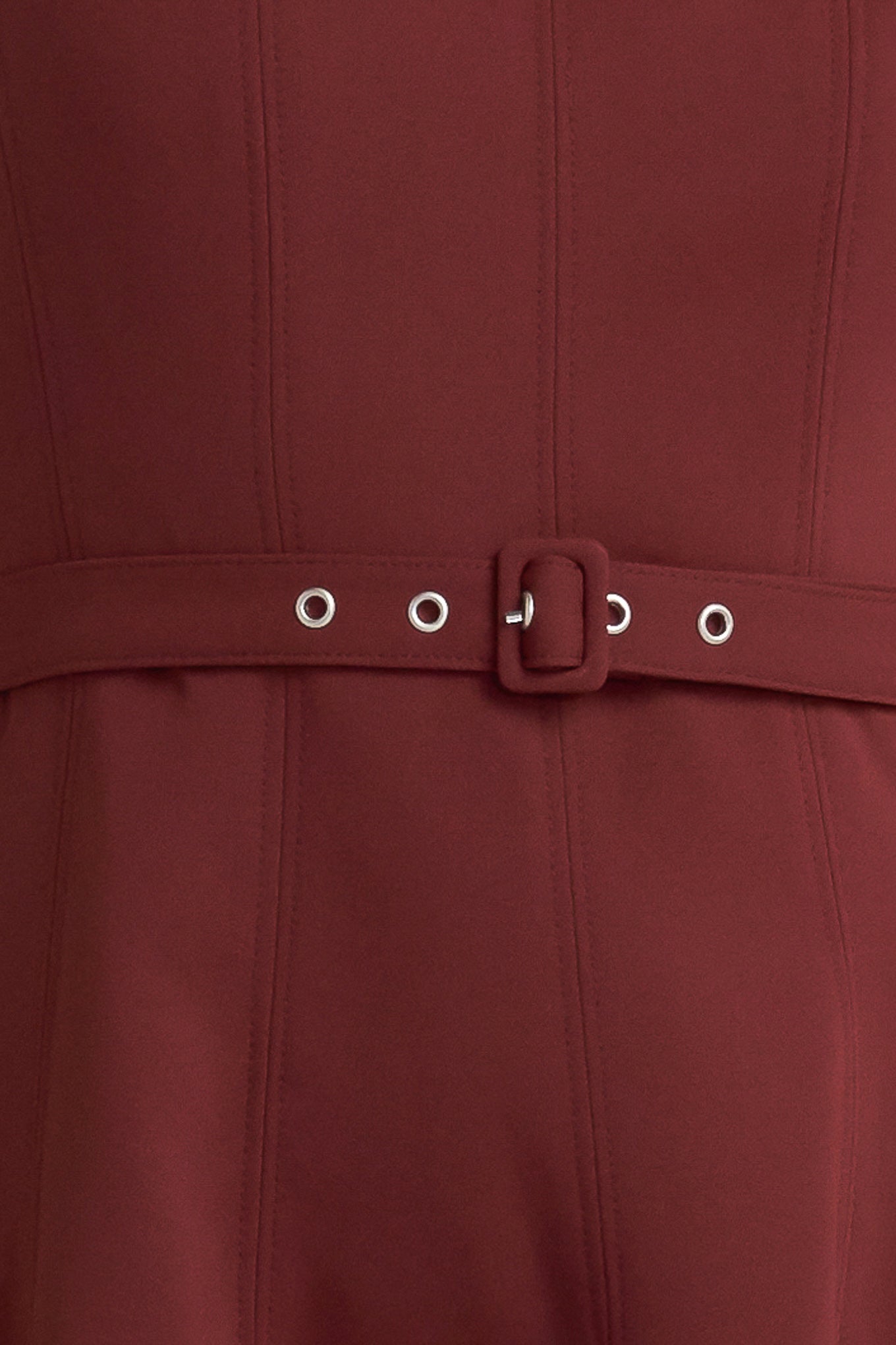 LIVING THE DREAM WINE WOVEN MIDI DRESS - By Baano