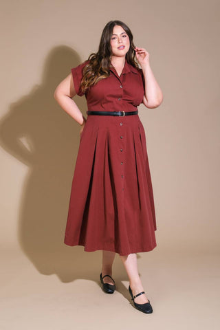 PERFECT BALANCE WOVEN MIDI DRESS - By Baano