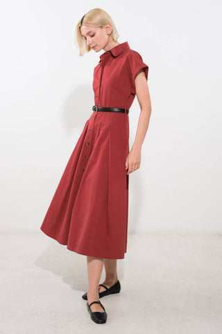 PERFECT BALANCE WOVEN MIDI DRESS - By Baano