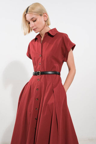 PERFECT BALANCE WOVEN MIDI DRESS - By Baano