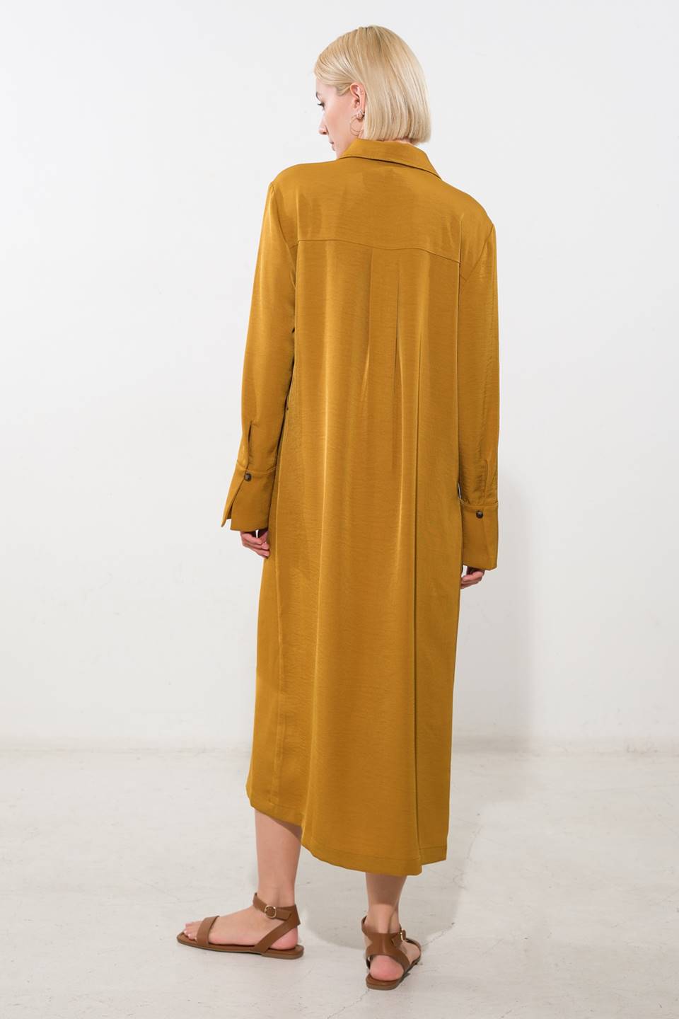 STATE OF BLISS WOVEN MIDI DRESS - By Baano