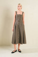 HAPPY CHANCE WOVEN MIDI DRESS - By Baano