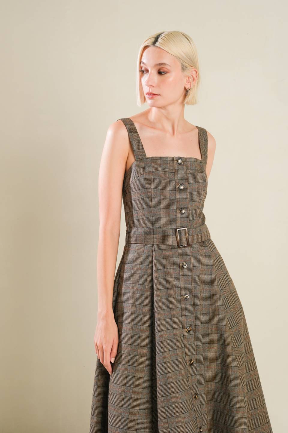 HAPPY CHANCE WOVEN MIDI DRESS - By Baano