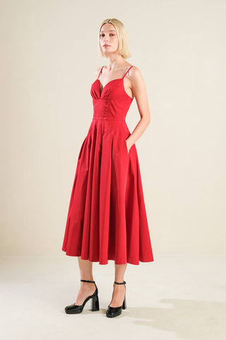 DREAM KEEPER WOVEN MIDI DRESS - By Baano
