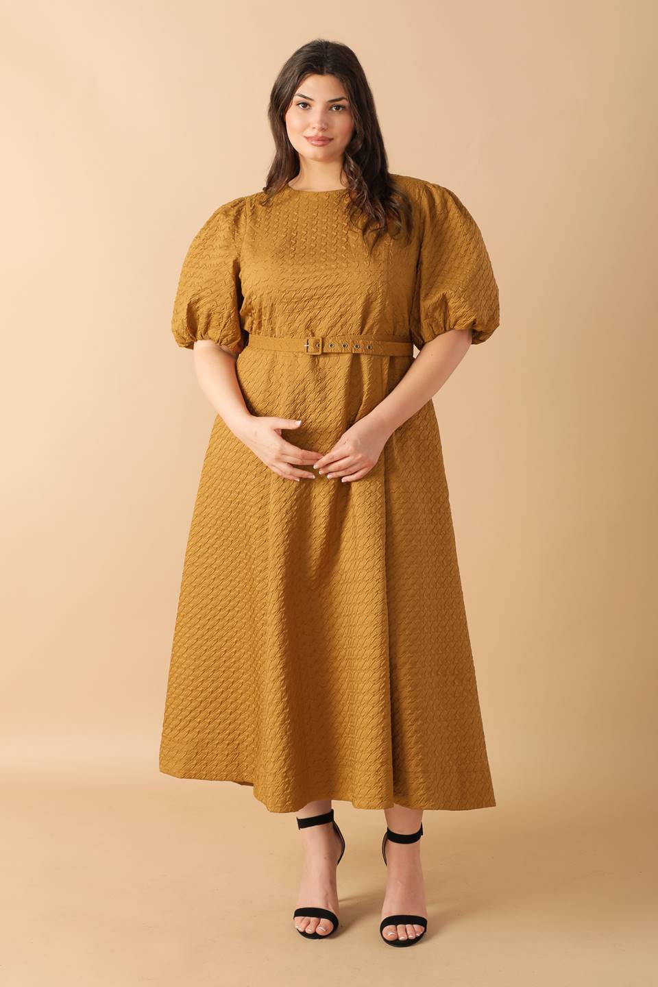 CAN'T STOP ME WOVEN MIDI DRESS - By Baano