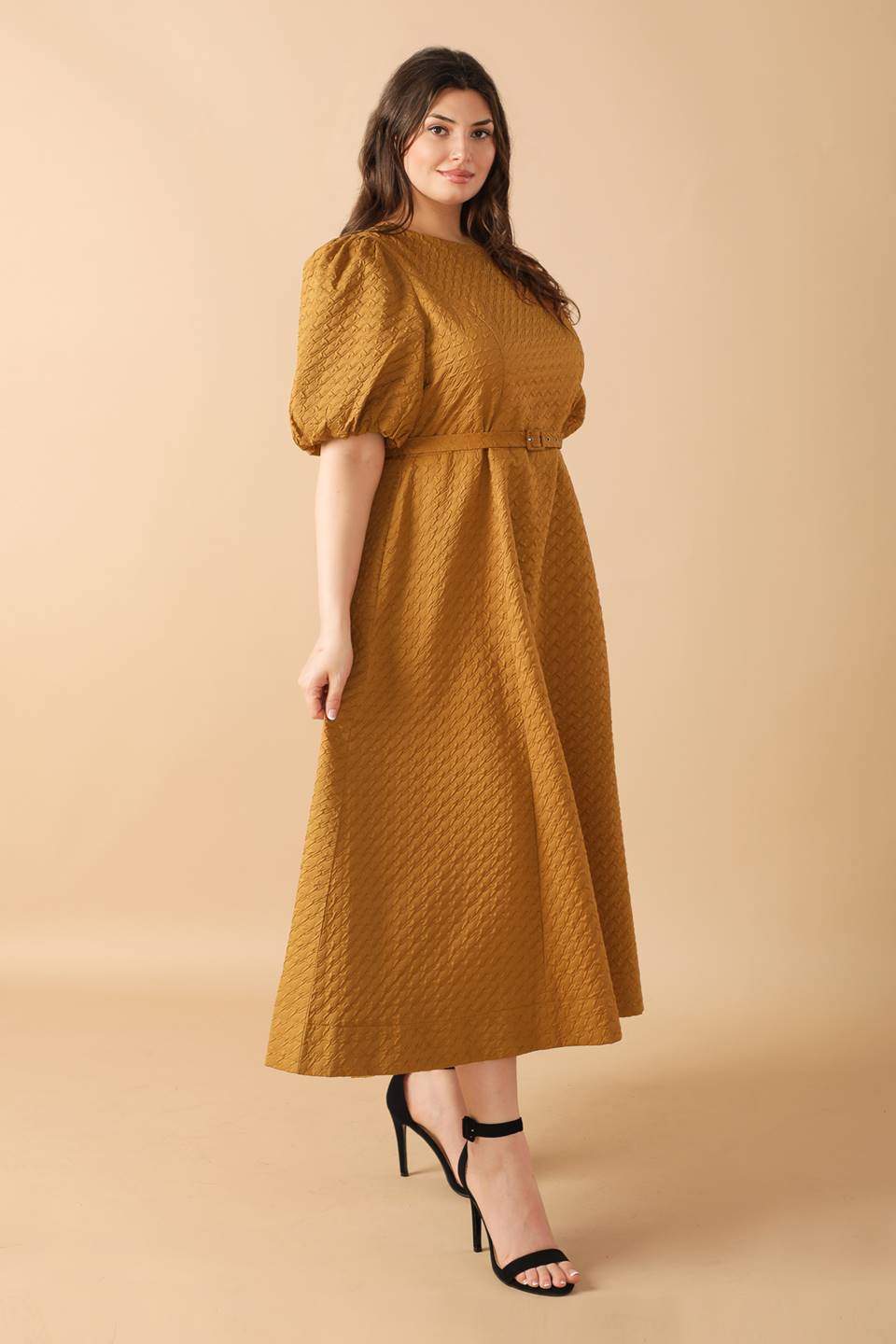 CAN'T STOP ME WOVEN MIDI DRESS - By Baano