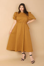 CAN'T STOP ME WOVEN MIDI DRESS - By Baano