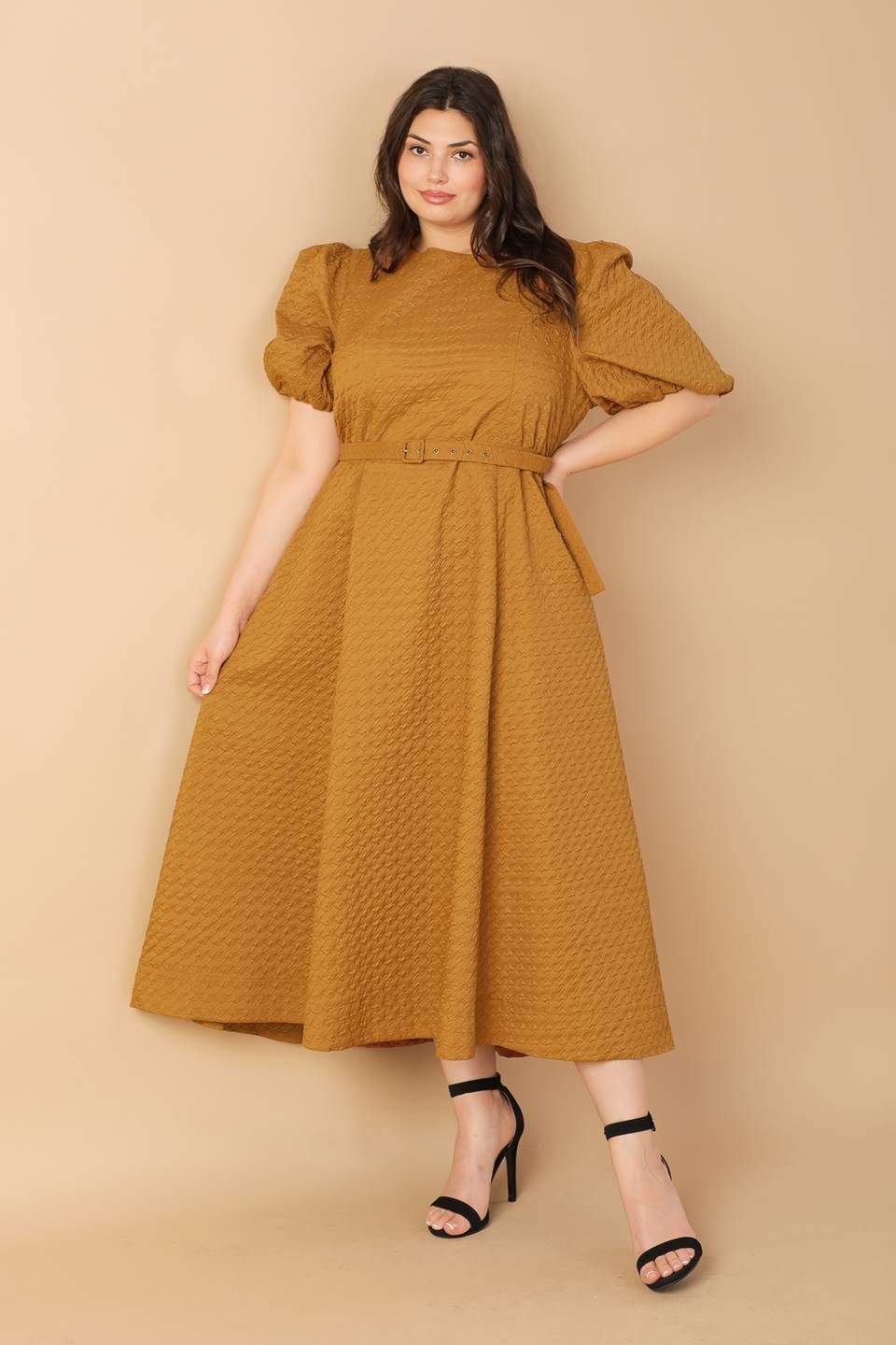 CAN'T STOP ME WOVEN MIDI DRESS - By Baano