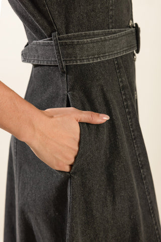 IN MY MIND DENIM MIDI DRESS - By Baano